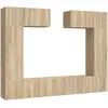 vidaXL Ensemble de meubles TV 6 pcs Chêne sonoma Bois d'ingénierie