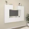 vidaXL Ensemble de meubles TV 6 pcs Blanc Bois d'ingénierie
