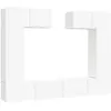 vidaXL Ensemble de meubles TV 6 pcs Blanc Bois d'ingénierie