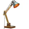Non communiqué vidaXL Lampe de bureau industrielle Multicolore Ronde 23x18x95 cm E27