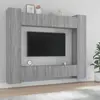 vidaXL Ensemble de meubles TV 8 pcs Sonoma gris Bois d'ingénierie