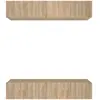vidaXL Meubles TV 4 pcs Chêne Sonoma 80x30x30 cm Bois d'ingénierie