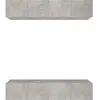 vidaXL Meubles TV 4 pcs Gris béton 80x30x30 cm Bois d'ingénierie