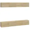 vidaXL Meubles TV muraux 4 pcs Chêne sonoma 100x30x30 cm