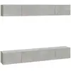 vidaXL Meubles TV muraux 4 pcs Gris béton 100x30x30 cm