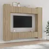 vidaXL Ensemble de meubles TV 8 pcs Chêne sonoma Bois d'ingénierie