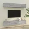 vidaXL Meubles TV muraux 4 pcs Sonoma gris 100x30x30 cm