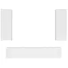 vidaXL Ensemble de meubles TV 4 pcs Blanc Bois d'ingénierie