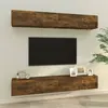 Non communiqué vidaXL Meubles TV muraux 4 pcs Chêne fumé 100x30x30 cm