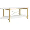 vidaXL Table basse Blanc 110x48x40 cm Bois d'ingénierie