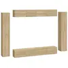 vidaXL Ensemble de meubles TV 8 pcs Chêne sonoma Bois d'ingénierie