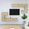 vidaXL Meuble TV mural Chêne sonoma Bois d'ingénierie