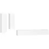 vidaXL Ensemble de meubles TV 4 pcs Blanc Bois d'ingénierie