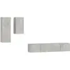 vidaXL Ensemble de meubles TV 4 pcs Gris béton Bois d'ingénierie