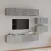 Ensemble de meubles TV 6 pcs Sonoma gris Bois d'ingénierie
