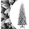 vidaXL Sapin de Noël artificiel avec neige floquée 240 cm PVC et PE