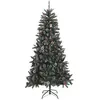 vidaXL Sapin de Noël artificiel avec support Vert 210 cm PVC