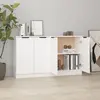 vidaXL Buffets 2 pcs Blanc 60x30x70 cm Bois d'ingénierie