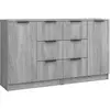 vidaXL Buffets 2 pcs Sonoma gris 60x30x70 cm Bois d'ingénierie