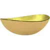 vidaXL Lavabo Verre trempé 54,5x35x15,5 cm Doré