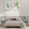 vidaXL Tête de lit avec armoires sonoma gris Bois d'ingénierie