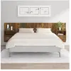 vidaXL Tête de Lit avec Armoires Accessoire de Lit Tête de Lit Flottante Murale Meuble de Chambre à Coucher Chêne Fumé Bois d'Ingénierie