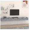 vidaXL Armoires murales 2pcs Sonoma gris 102x30x20cm Bois d'ingénierie