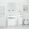 vidaXL Ensemble d'armoires salle de bain 3 pcs blanc bois d'ingénierie