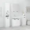 vidaXL Meubles de salle de bain 4 pcs Blanc Bois d'ingénierie