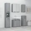 vidaXL Meubles de salle de bain 5 pcs Sonoma gris Bois d'ingénierie