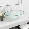 vidaXL Lavabo Verre 50x37x14 cm Transparent