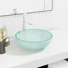 vidaXL Lavabo Verre trempé 35x12 cm Dépoli