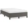 vidaXL Cadre de lit Gris 120x200 cm Similicuir