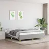 vidaXL Cadre de lit Gris clair 180x200 cm Tissu