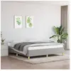 vidaXL Cadre de lit Gris clair 160x200 cm Tissu