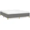vidaXL Cadre de lit Gris foncé 160 x 200 cm Tissu