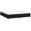 vidaXL Cadre de lit Noir 160x200 cm Tissu