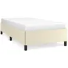 vidaXL Vidaxl Cadre De Lit Crème 90x200 Cm Similicuir