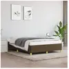 vidaXL Cadre de lit Marron foncé 140x200 cm Tissu