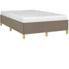 vidaXL Cadre de lit Taupe 120x200 cm Tissu
