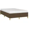 vidaXL Cadre de lit Marron foncé 120x200 cm Tissu
