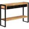 vidaXL Table console 110x30x76 cm Bois de manguier solide