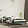 vidaXL Cadre de lit avec tête de lit Vert foncé 90x190 cm Velours