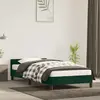 vidaXL Cadre de lit avec tête de lit Vert foncé 80x200 cm Velours