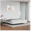 Vidaxl - Cadre de lit avec tête de lit Blanc 180x200 cm Similicuir White