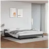vidaXL Cadre de lit avec tête de lit Gris 160x200 cm Similicuir