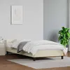 vidaXL Cadre de lit avec tête de lit Crème 100x200 cm Similicuir
