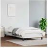 vidaXL Cadre de lit avec tête de lit Blanc 80x200 cm Similicuir