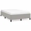 vidaXL Cadre de lit Gris clair 120x200 cm Tissu