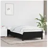 vidaXL Cadre de lit Noir 90x200 cm Tissu
